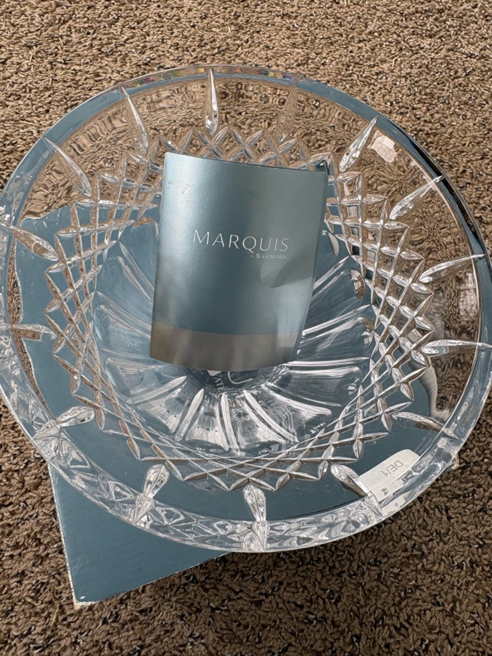 Waterford Marquis Collection. 8” glass bowl
